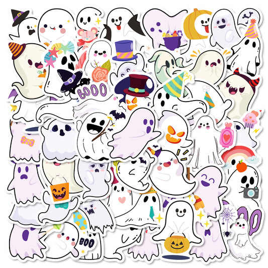 π Halloween Stickers β 50pcs Cute Ghost Doodle Halloween Stickers Set