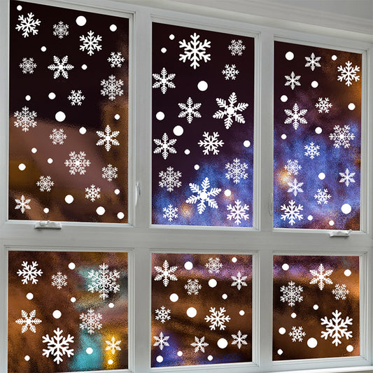 βοΈ Snowflake Window Stickers β Christmas Holiday Decorations for Windows, Shops & Homes π Kawaii Stickers