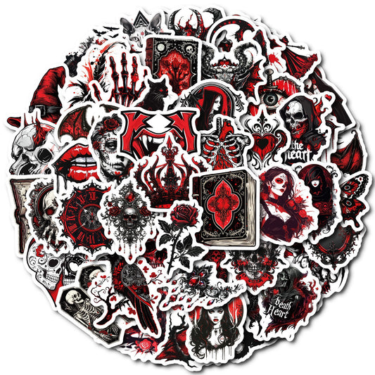 Halloween Stickers | 50pcs Punk Devil Horror Sticker Pack