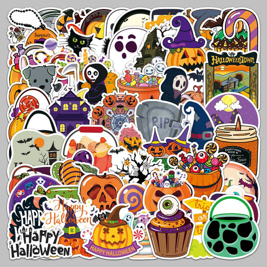 Halloween stickers β 100 Cute Spooky Waterproof Halloween Sticker Pack π