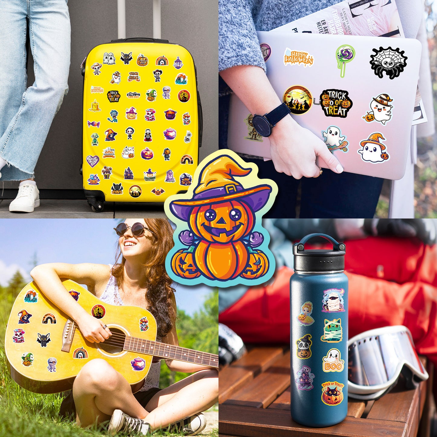 Halloween Stickers – Ghost Graffiti Cute Waterproof Set