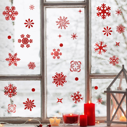 π Christmas Decoration Snowflake Santa Tree Ornaments Window Stickers β Static Cling Glass Decals π
βοΈ