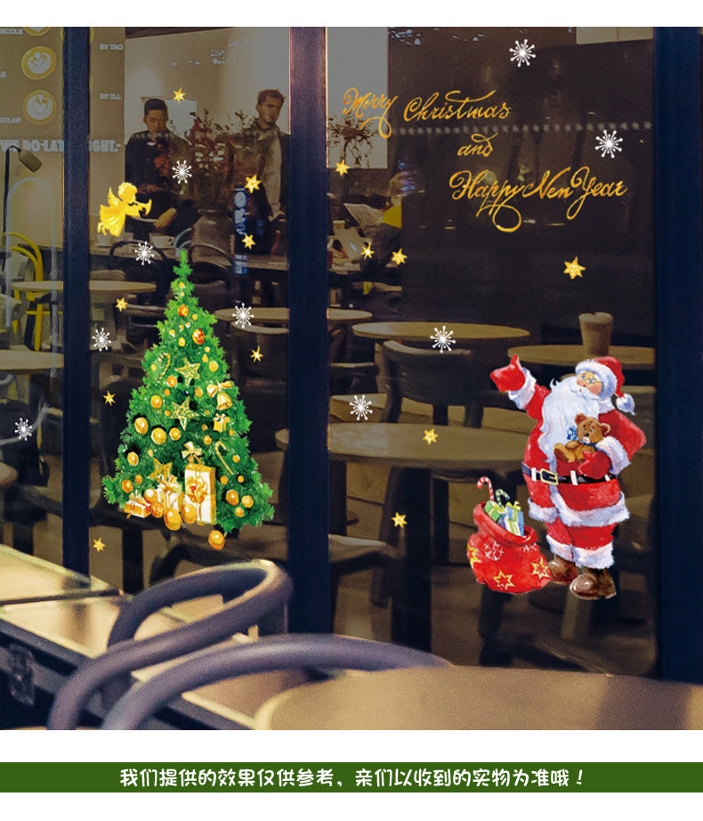 Christmas Tree Stickers for Holiday Window Decor