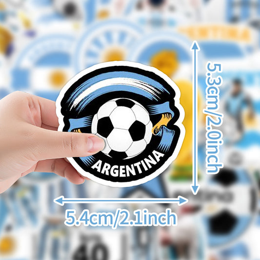 π 50PCS Football Stickers β Creative Doodle Soccer Stickers for Water Bottles, iPhones, Laptops & Sports Gear β½π¨ Kawaii Stickers