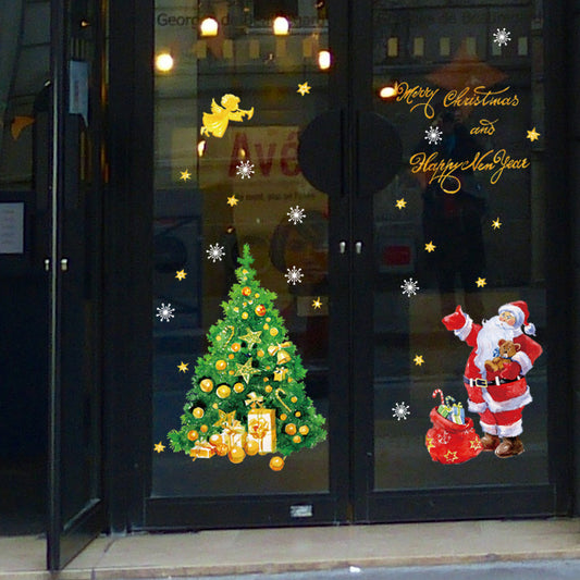 Christmas Tree Stickers for Holiday Window Decor