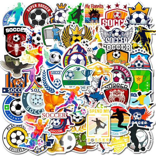 Football Stickers World Cup Series 50PCS β Premium Waterproof Decorπ Kawaii Stickers