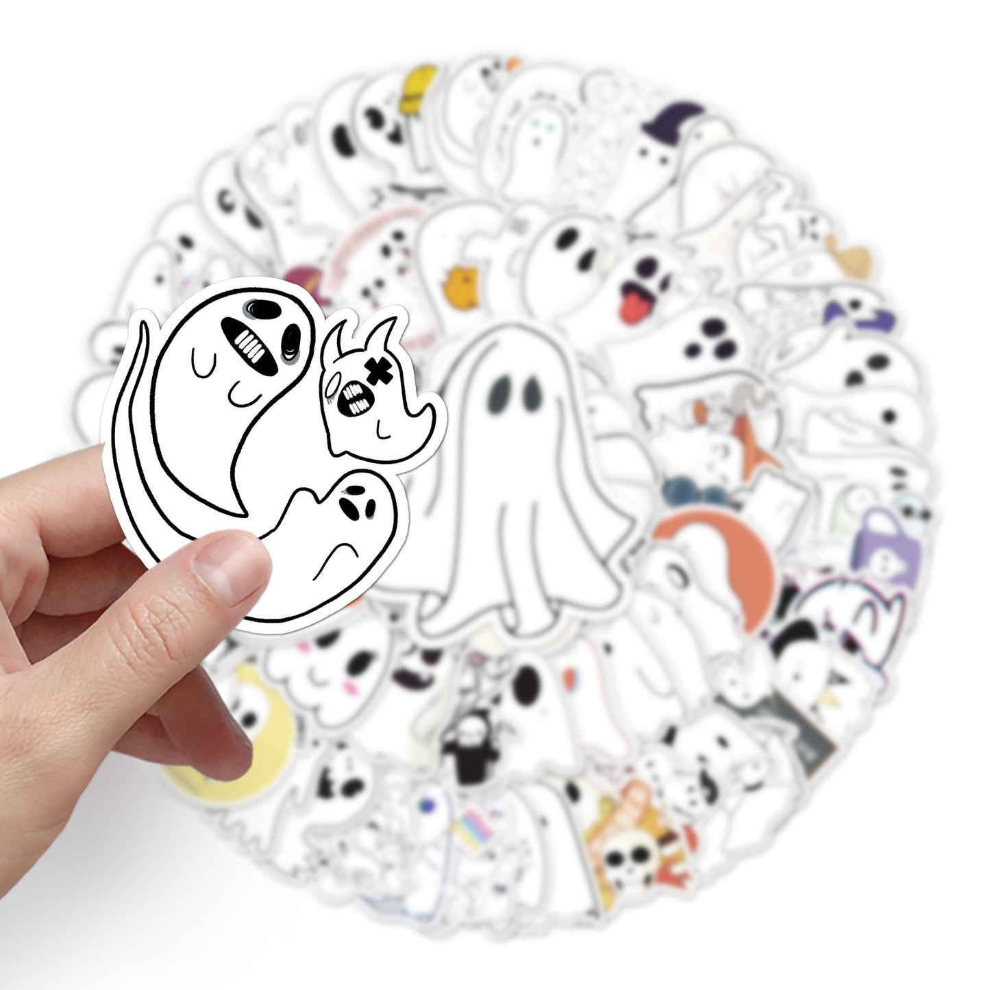 Halloween Stickers Adorable Ghost for laptops skateboards bottles
