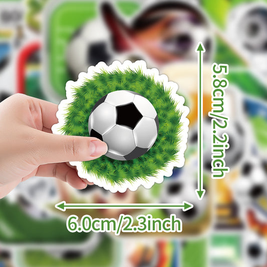β½ 50pcs Creative Football Graffiti Stickers β Fun Sports Vibes Everywhere! π Kawaii Stickers