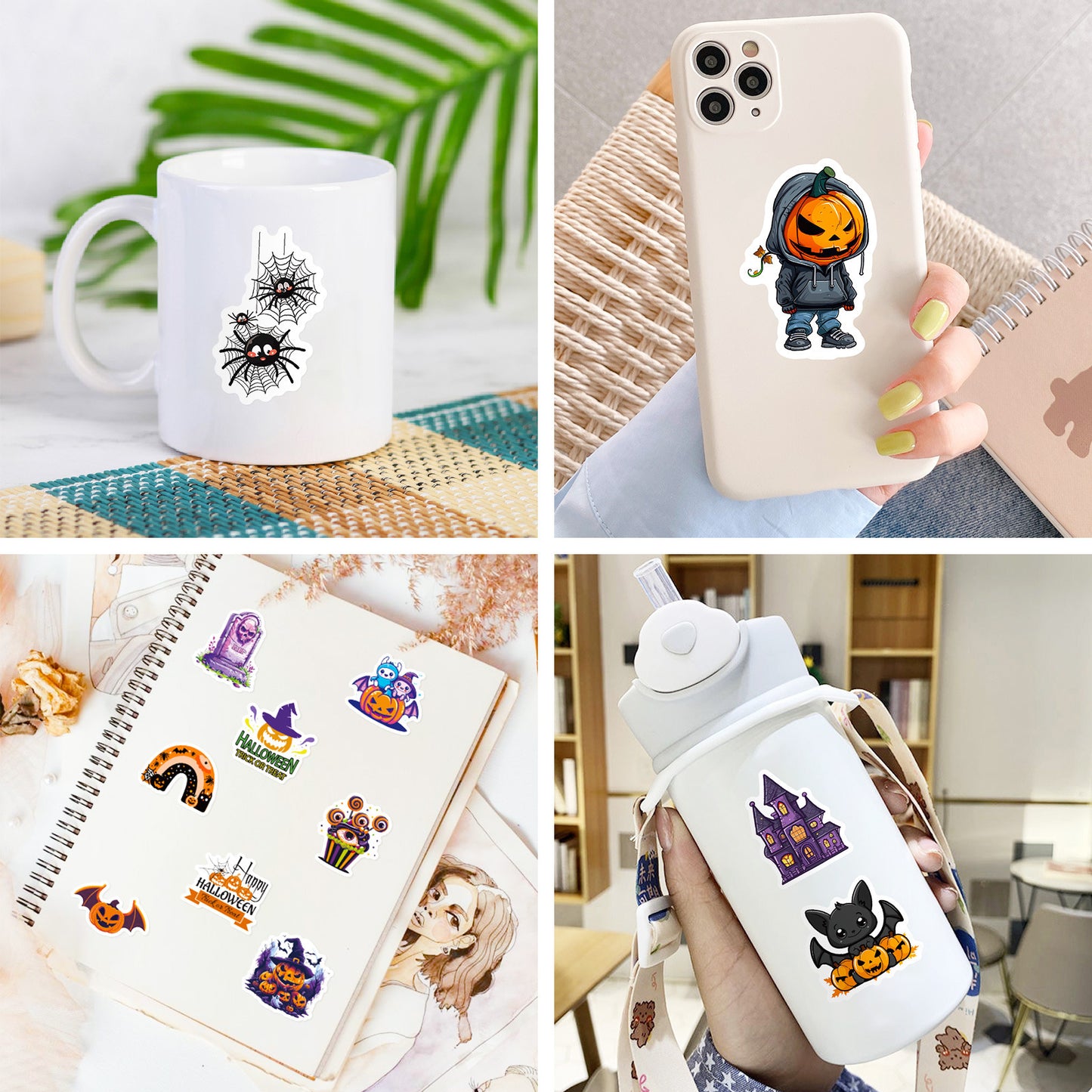 Halloween Stickers – 100Pcs Fun Creative DIY Waterproof Set