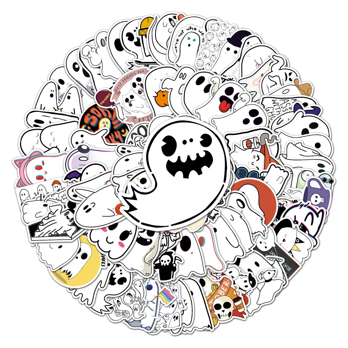 Halloween Stickers – Ghost Graffiti Any Surface (100pcs)
