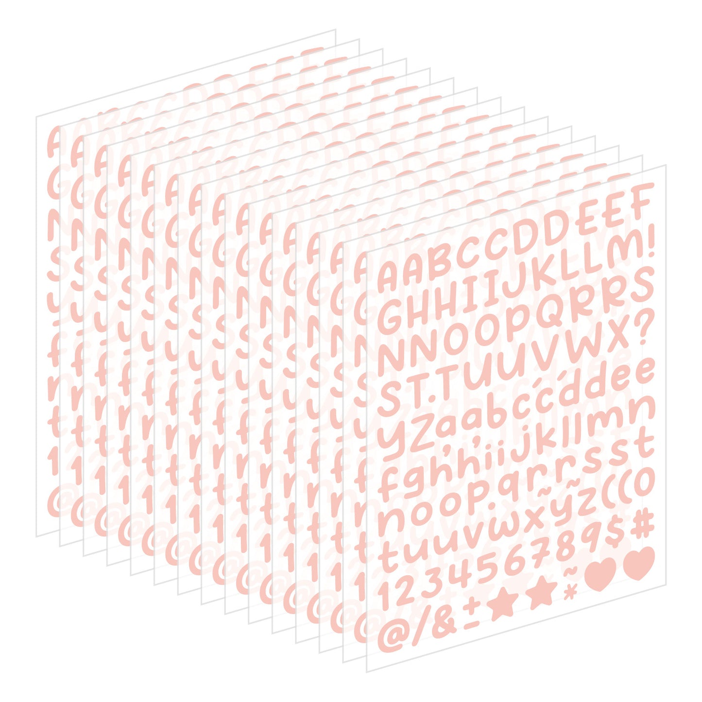 10PCS 0.5 Inch English Alphabet Stickers Small Size Decorative Scrapbook Letter Stickers Waterproof Stickers Kawaii Stickers