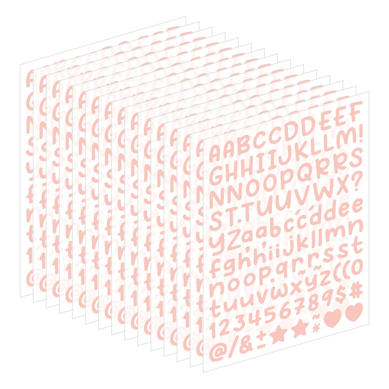 10PCS 0.5 Inch English Alphabet Stickers Small Size Decorative Scrapbook Letter Stickers Waterproof Stickers Kawaii Stickers