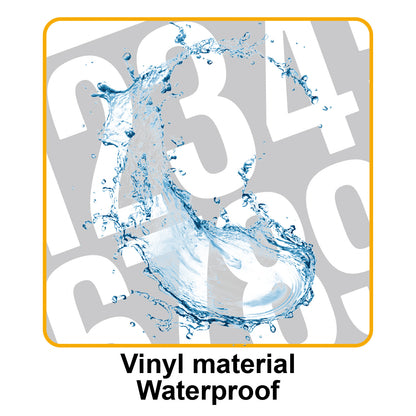 3inch Alphabet Number Stickers Car Mailbox Logo Waterproof Stickers Large Letter Stickers Kawaii Stickers