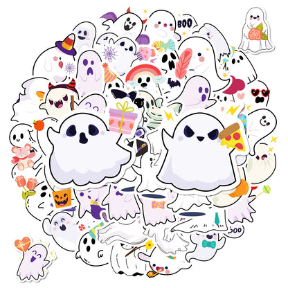 50pcs cute Halloween ghost graffiti stickers Kawaii Stickers