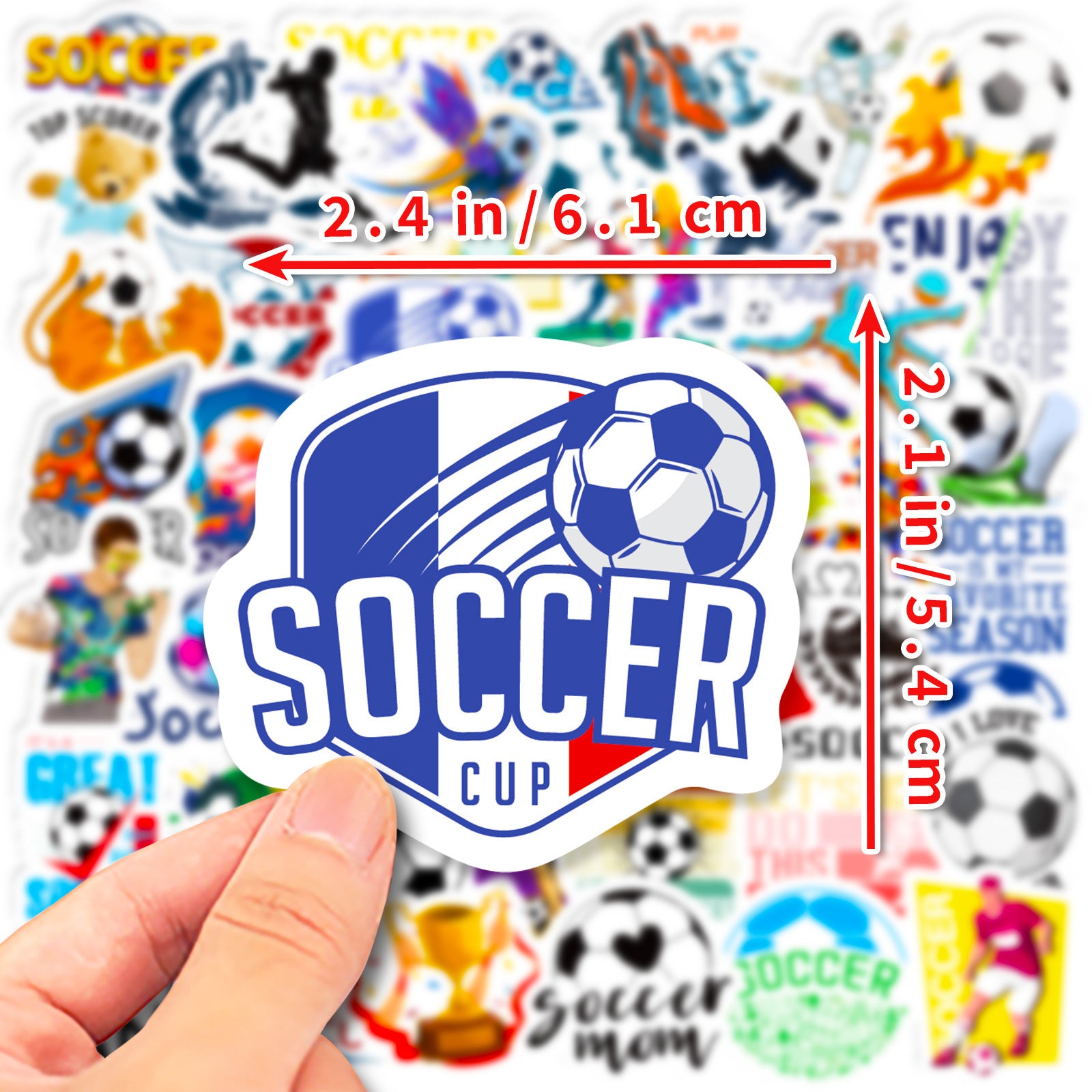 ⚽Football Stickers – 50PCS World Cup Stars Waterproof Laptop, Water Bottle & Phone Decals 2025 🎨✨ Kawaii Stickers