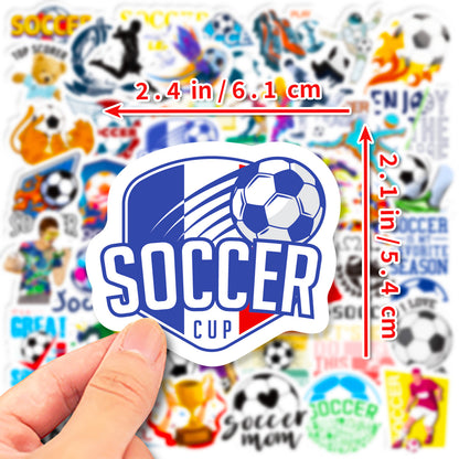 ⚽Football Stickers – 50PCS World Cup Stars Waterproof Laptop, Water Bottle & Phone Decals 2025 🎨✨ Kawaii Stickers