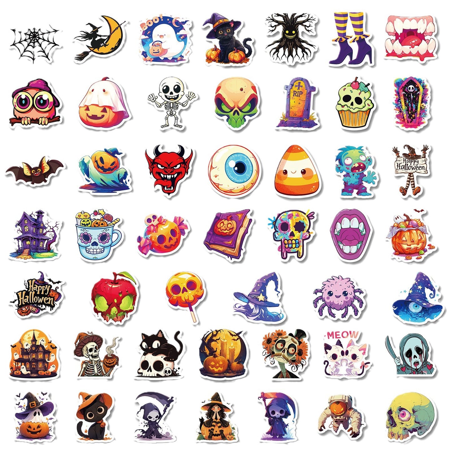 Halloween Stickers – 300PCS Spooky Reaper Pumpkin Sticker Pack