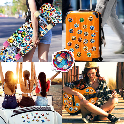 ⚽ 50PCS Cartoon Football Stickers – World Cup Graffiti Laptop, Water Bottle & Phone Decals 2025 🎨✨ Kawaii Stickers