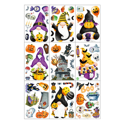 Spooktacular Halloween Window Stickers – Double-Sided Static Cling Décor for Glass Doors & Windows 👻🕷️ Kawaii Stickers