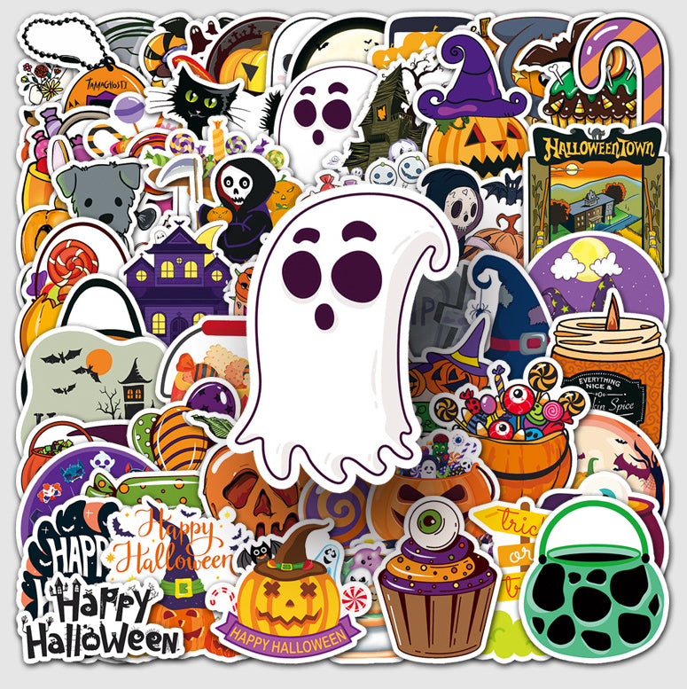 Halloween stickers – 100 Cute Spooky Waterproof Halloween Sticker Pack 🎃