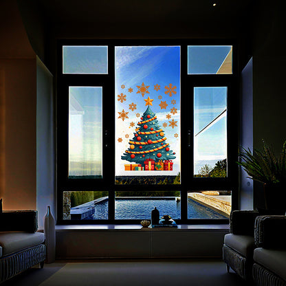 Christmas Tree Stickers – Static PVC Decal