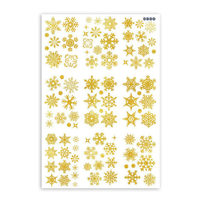 🎄 Christmas Decoration Snowflake Santa Tree Ornaments Window Stickers – Static Cling Glass Decals 🎅❄️