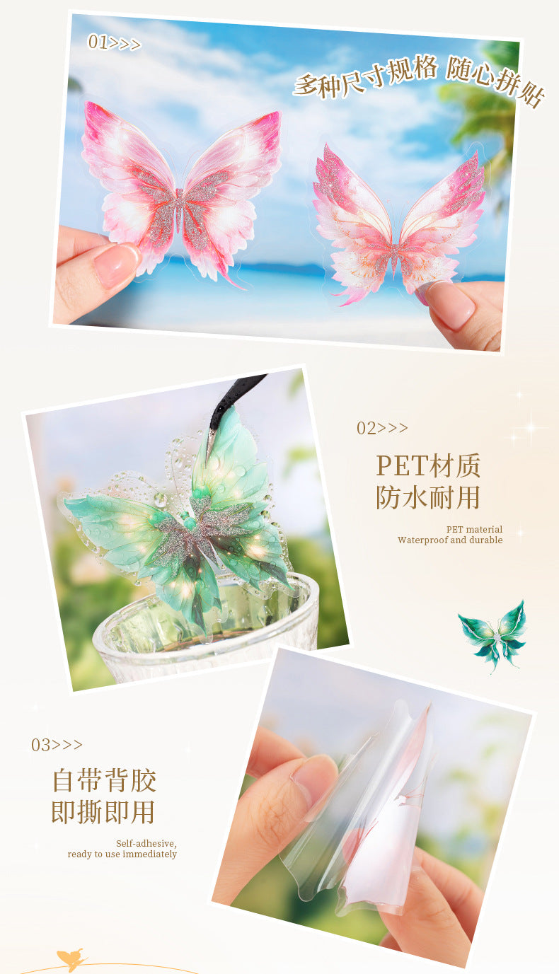 20pcs Butterfly stickers – Scrapbook & Craft Decoration – Kawaii Stickers Kawaii Stickers