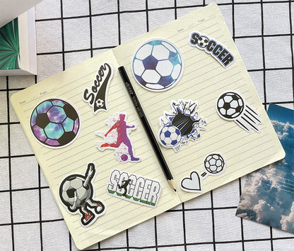 Football Stickers – 50PCS Cartoon Sports Graffiti – Waterproof PVC – Laptop, Water Bottle & Luggage Decor – Kawaii Stickers Kawaii Stickers