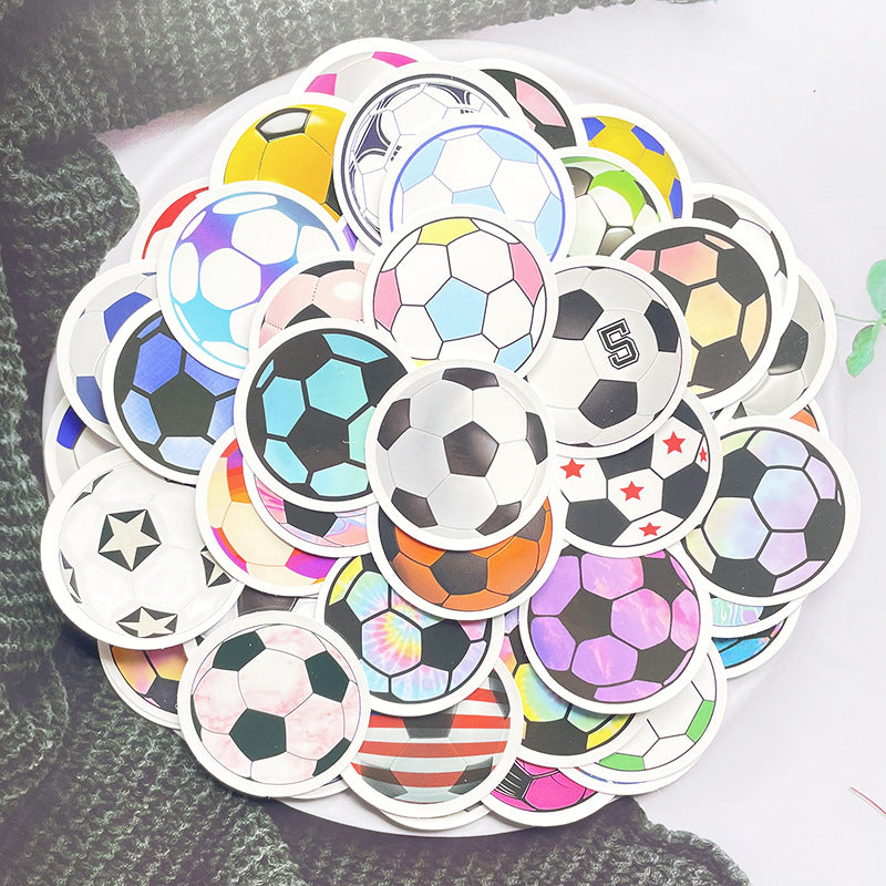 Football Stickers – 60PCS Cartoon Sports Designs – Waterproof PVC Matte – Laptop, Water Bottle & Luggage Decor – Kawaii Stickers Kawaii Stickers