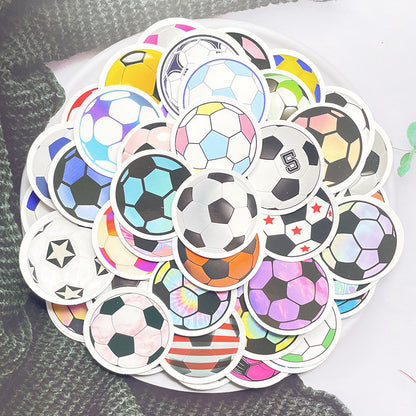 Football Stickers – 60PCS Cartoon Sports Designs – Waterproof PVC Matte – Laptop, Water Bottle & Luggage Decor – Kawaii Stickers Kawaii Stickers
