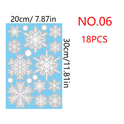 ❄️ Christmas Snowflake Window Stickers – Festive Holiday Glass & Window Decor 🎄 Kawaii Stickers