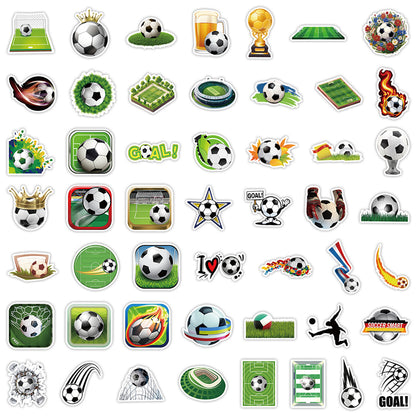 ⚽ 50pcs Creative Football Graffiti Stickers – Fun Sports Vibes Everywhere! 🎉 Kawaii Stickers