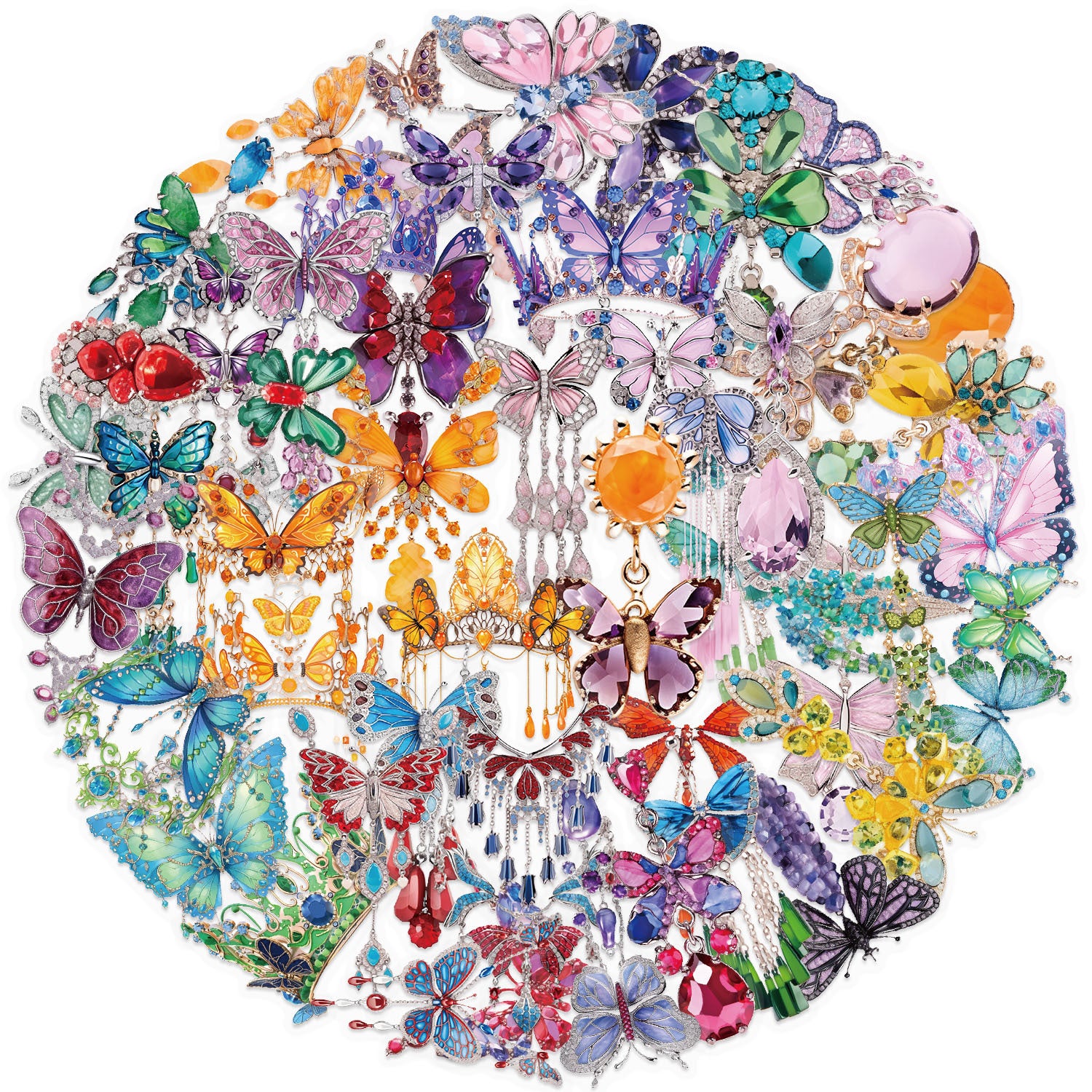 50pcs Transparent Butterfly Stickers 🦋 Waterproof PET, Reusable Planner & Water Bottle Decals Kawaii Stickers