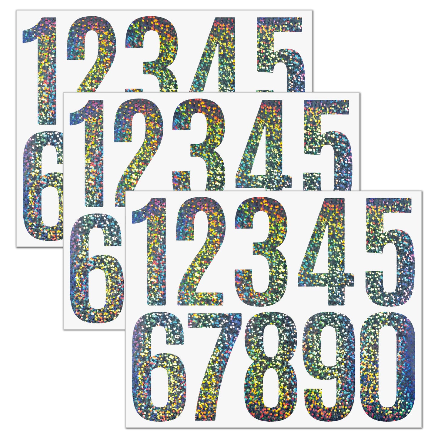 3inch Alphabet Number Stickers Car Mailbox Logo Waterproof Stickers Large Letter Stickers Kawaii Stickers