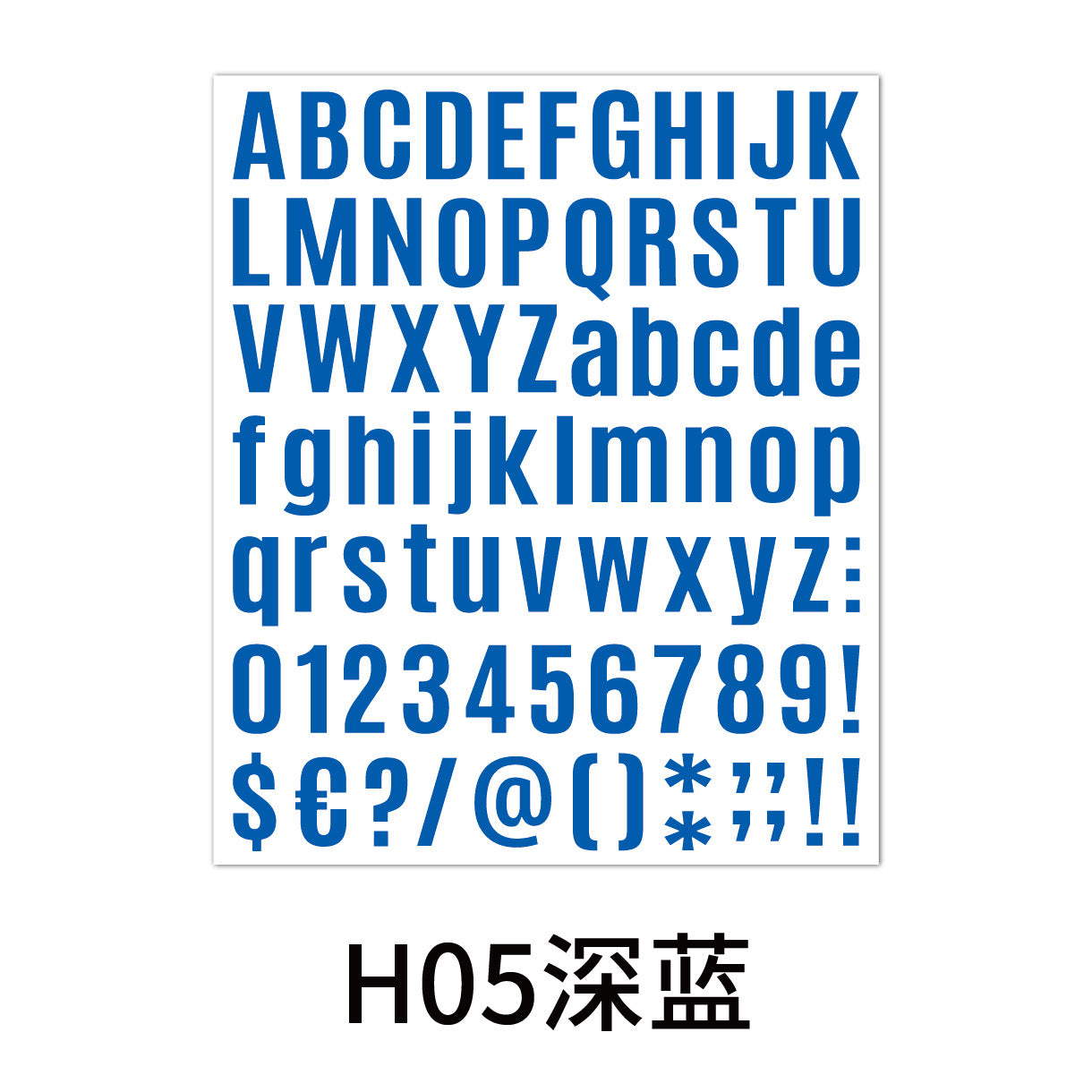 Black Letter Stickers 1inch Combinable Water Bottle Letter Stickers Kawaii Stickers