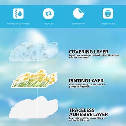 🎃 50pcs Nordic Gothic Halloween Stickers – Waterproof PVC Vinyl Decals for Laptop, Water Bottle & Holiday Decor Kawaii Stickers