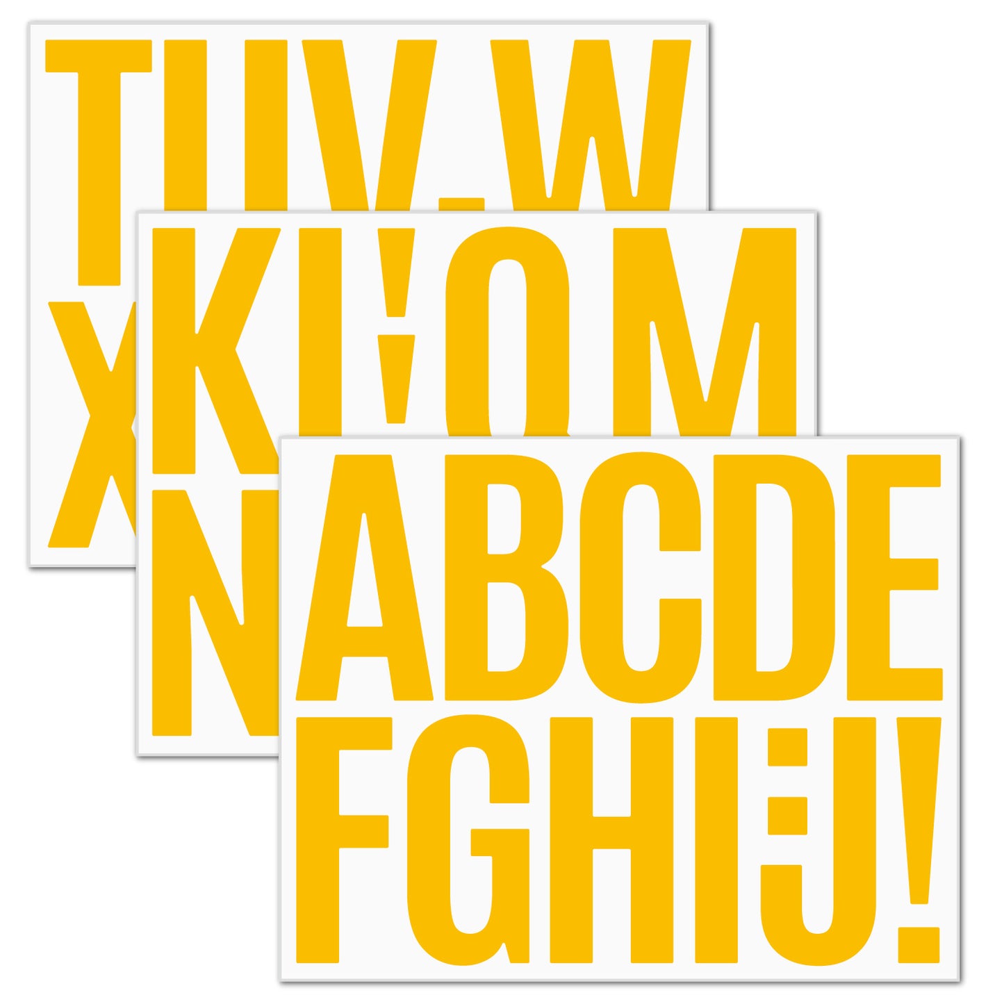 3inch Alphabet Number Stickers Car Mailbox Logo Waterproof Stickers Large Letter Stickers Letters-Orange*3 21*16.8cm Kawaii Stickers