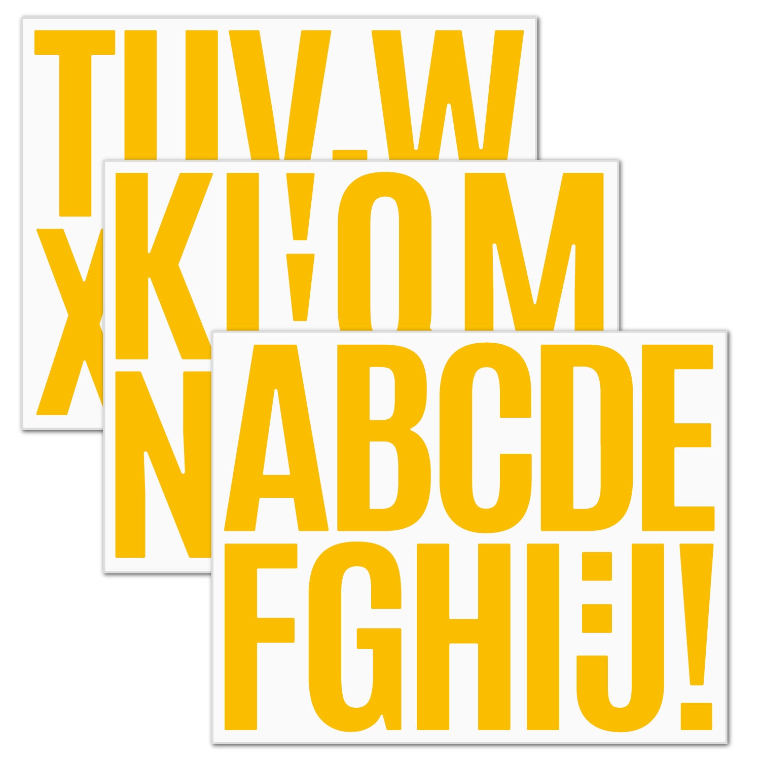 3inch Alphabet Number Stickers Car Mailbox Logo Waterproof Stickers Large Letter Stickers Letters-Orange*3 21*16.8cm Kawaii Stickers