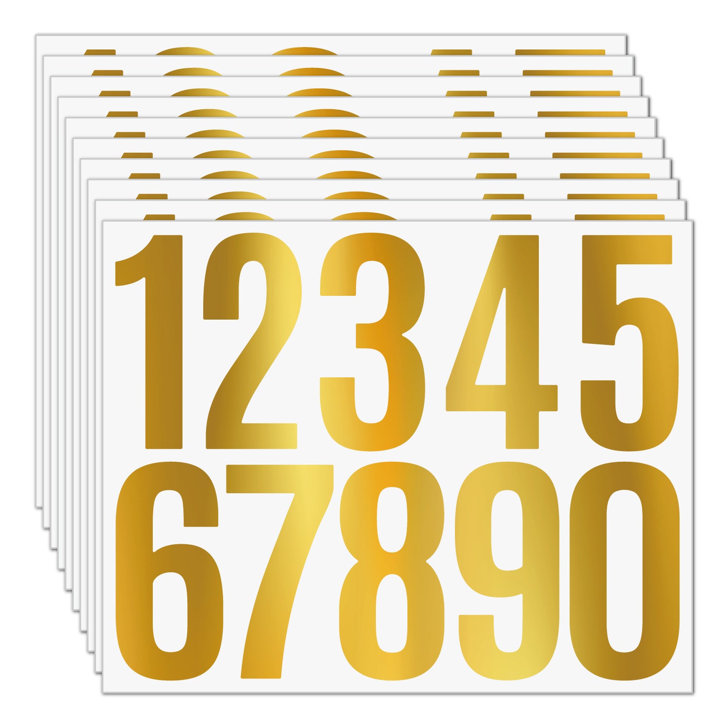 3inch Alphabet Number Stickers Car Mailbox Logo Waterproof Stickers Large Letter Stickers Kawaii Stickers