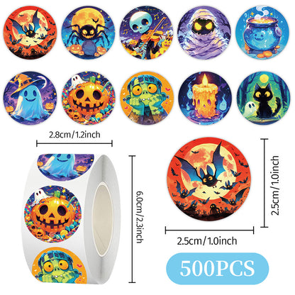 Halloween Stickers Pack 50pcs Ghost Horror Decals