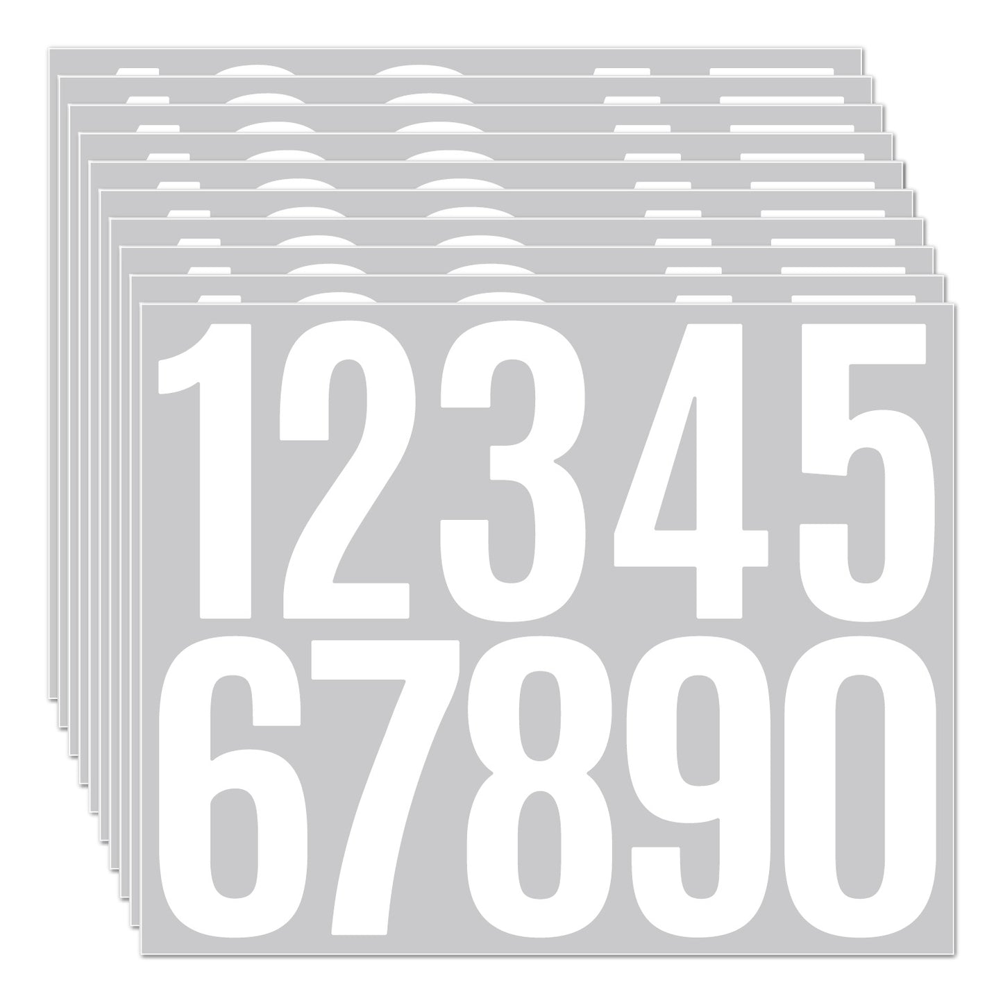 3inch Alphabet Number Stickers Car Mailbox Logo Waterproof Stickers Large Letter Stickers Kawaii Stickers