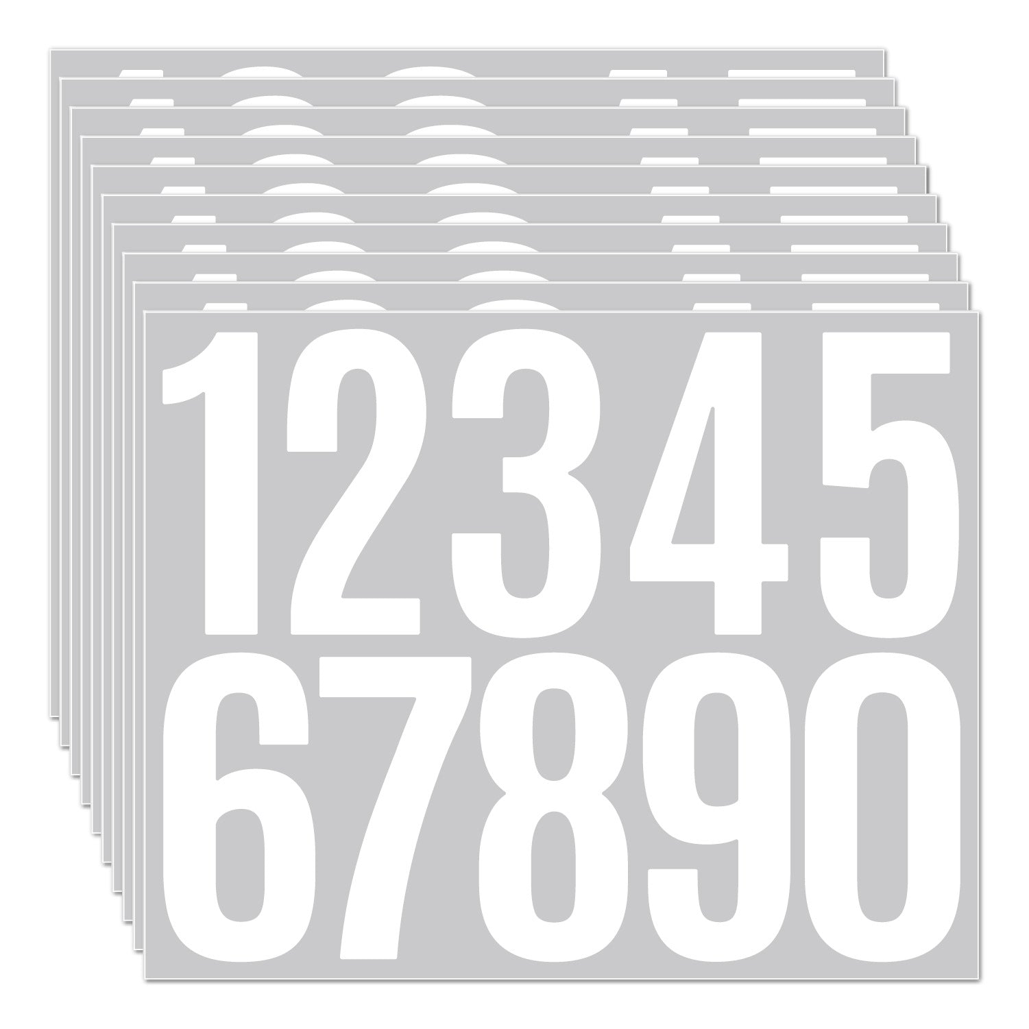 3inch Alphabet Number Stickers Car Mailbox Logo Waterproof Stickers Large Letter Stickers Kawaii Stickers