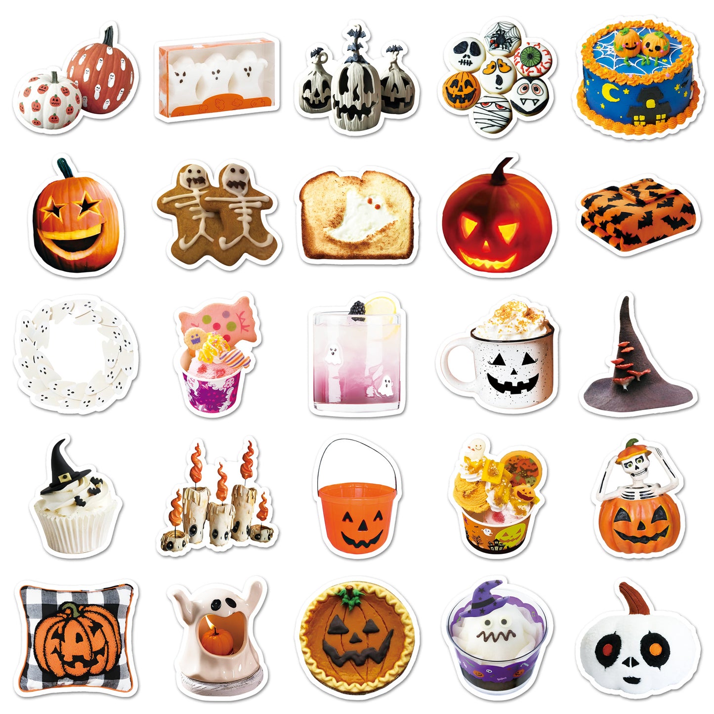 🎃 50Pcs Halloween Waterproof Stickers – Perfect for Phone Cases & Laptops Kawaii Stickers