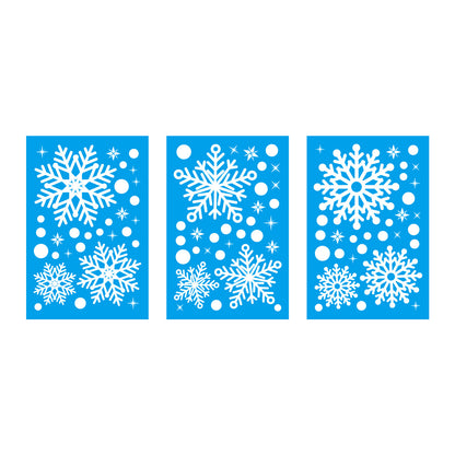 🎄 Christmas Snowflake Window Stickers – Static Cling Glass & Door Decor 🎅✨ Kawaii Stickers