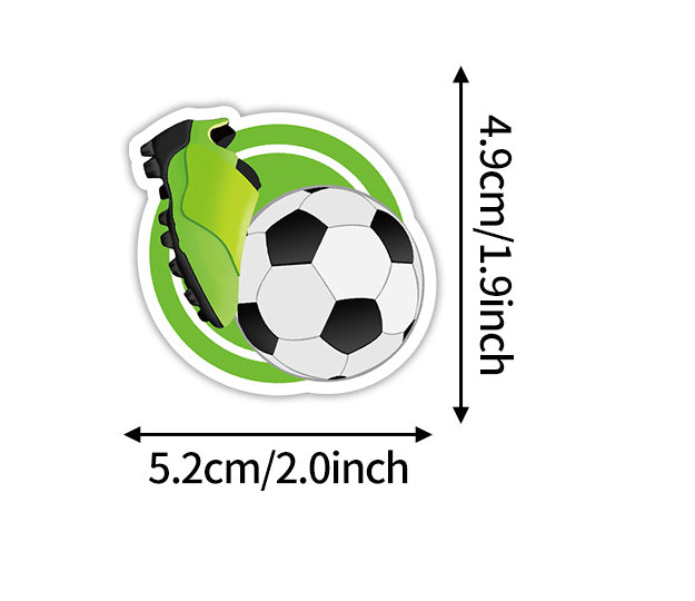 ⚽ 50pcs Creative Football Graffiti Stickers – Fun Sports Vibes Everywhere! 🎉 Kawaii Stickers