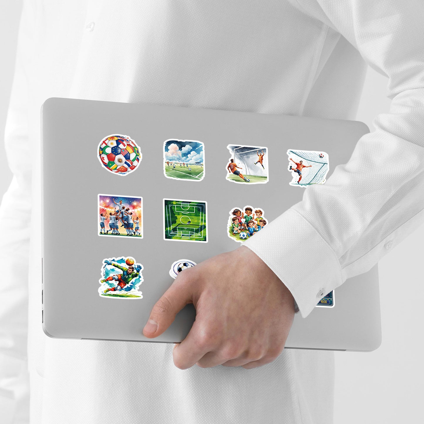 Football Stickers – 50Pcs Sport Designs – High-Definition Waterproof PVC – For Water Bottles, Laptops, Skateboards, Suitcases, Phones – Kawaii Stickers Kawaii Stickers