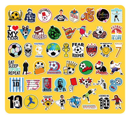 ⚽ 50Pcs Creative Football Stickers – Colorful Sports Life for 2025 Fans 🎨✨ Kawaii Stickers