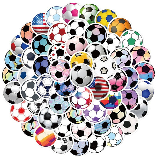 Football Stickers – 60PCS Cartoon Sports Designs – Waterproof PVC Matte – Laptop, Water Bottle & Luggage Decor – Kawaii Stickers Kawaii Stickers
