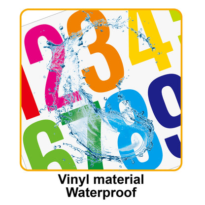 3inch Alphabet Number Stickers Car Mailbox Logo Waterproof Stickers Large Letter Stickers Kawaii Stickers
