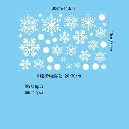 ❄️ Christmas Snowflake Window Stickers – Festive Holiday Glass & Window Decor 🎄 Kawaii Stickers